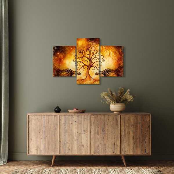 Prirodna apstraktna slika stabla (90x60 cm)