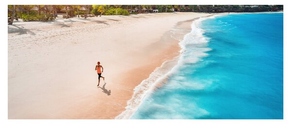 Slikanje - Trčanje na plaži (120x50 cm)
