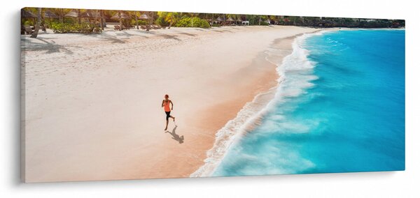 Slikanje - Trčanje na plaži (120x50 cm)