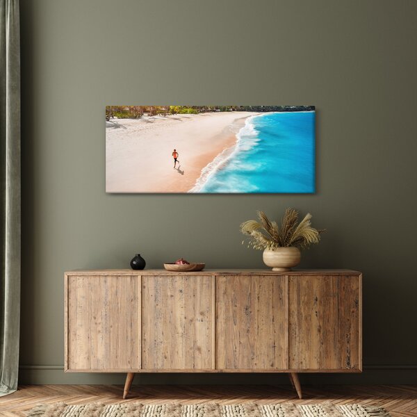 Slikanje - Trčanje na plaži (120x50 cm)