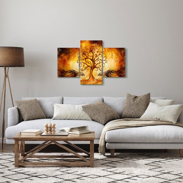 Prirodna apstraktna slika stabla (90x60 cm)