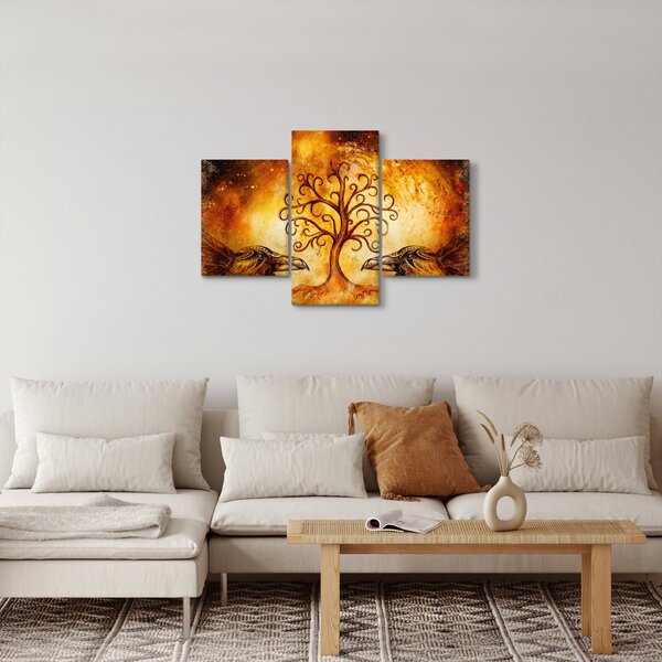 Prirodna apstraktna slika stabla (90x60 cm)