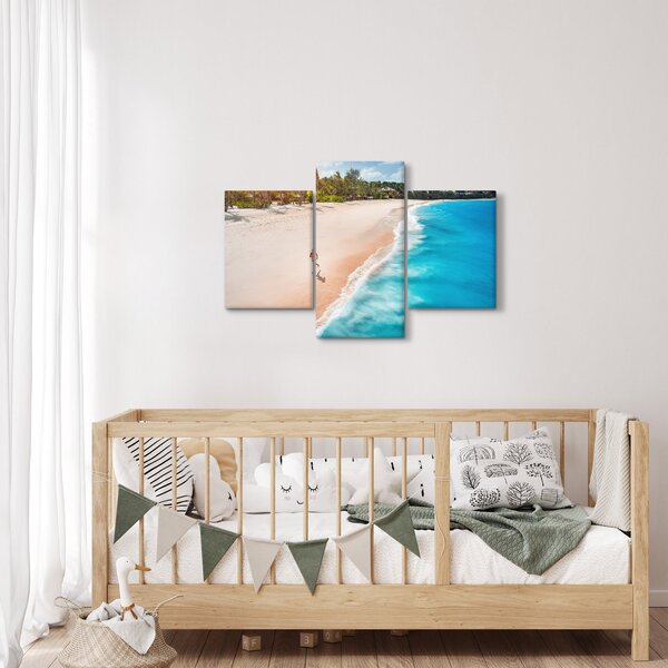 Slikanje - Trčanje na plaži (90x60 cm)