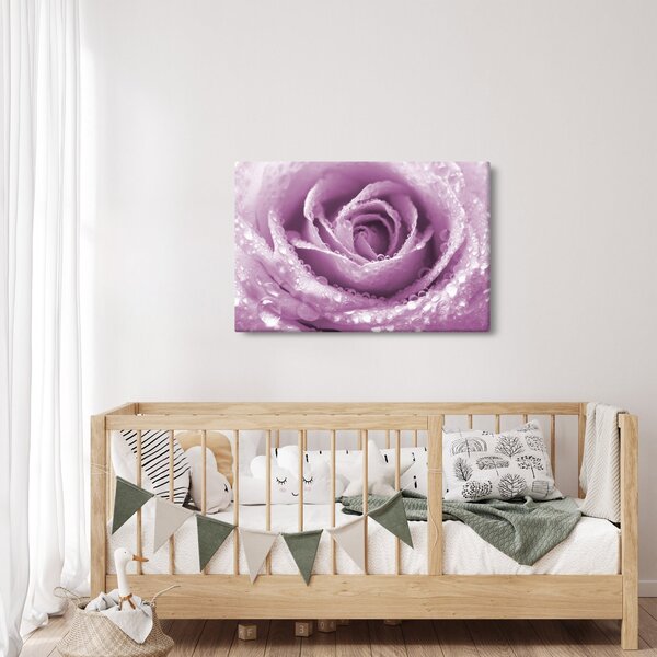 Slika detalja cvijeta ruže (90x60 cm)