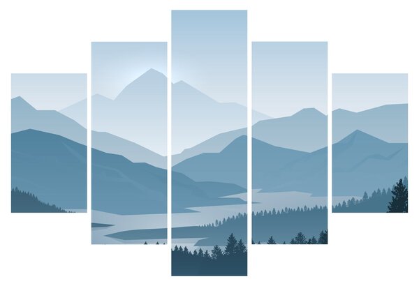 Slika - Planine pogledom grafičara (150x105 cm)
