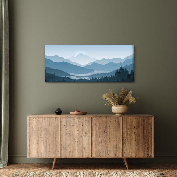 Slika - Planine pogledom grafičara (120x50 cm)