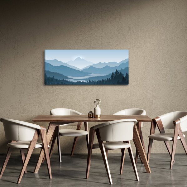 Slika - Planine pogledom grafičara (120x50 cm)