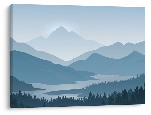 Slika - Planine pogledom grafičara (70x50 cm)