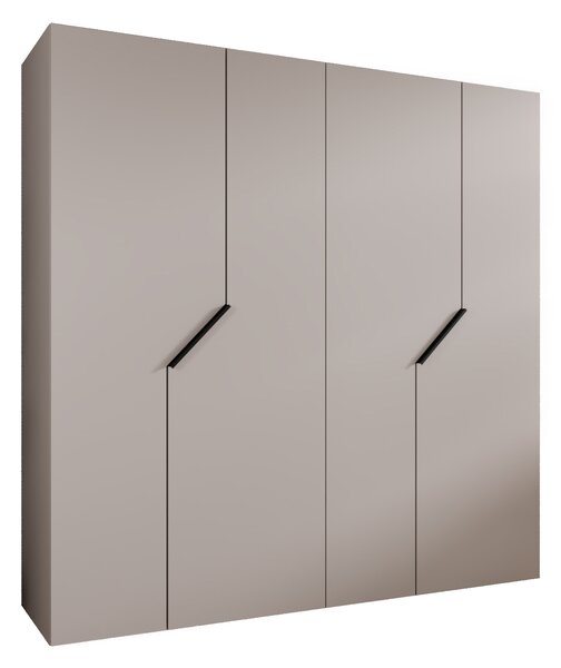 Ormar za garderobu Alaris 1 200 (kašmir + crna)