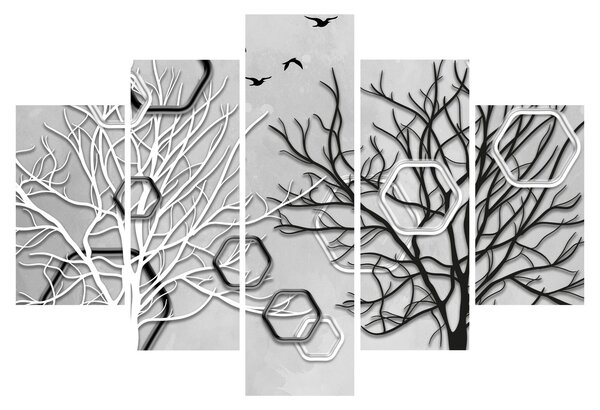 Apstraktna slika s drvećem (150x105 cm)