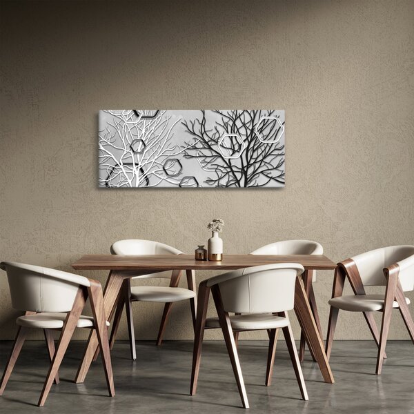 Apstraktna slika s drvećem (120x50 cm)