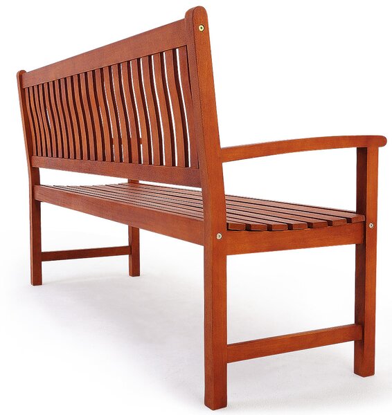 Vrtna klupa MAXIMA, 152x55x90 cm, prirodna smeđa Casaria