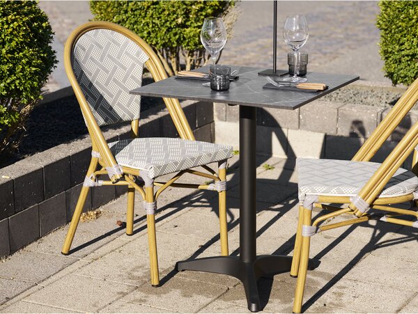 Bistro stol Bsamira 3 (siva + crna)