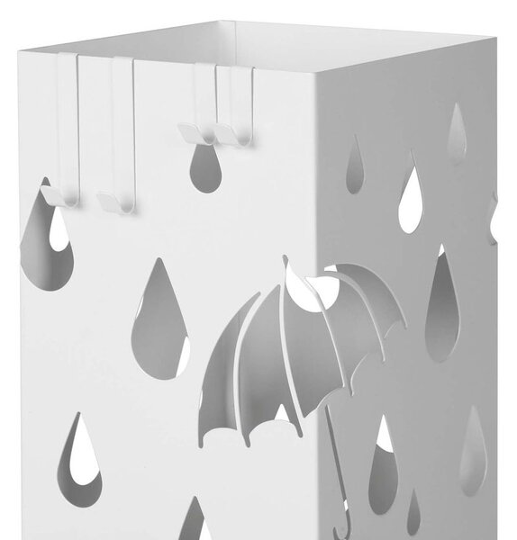 Metalni stalak za kišobrane UMBRELLA, 15,5x15,5x49 cm, bijeli SongmicsHome