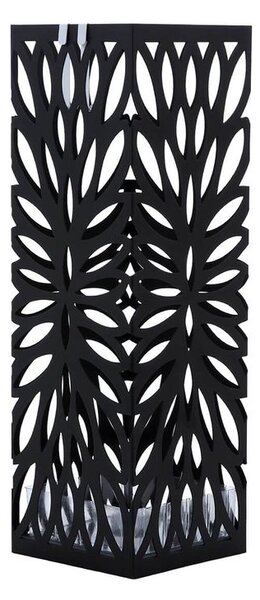 Metalni stalak za kišobrane FLORE, 15,5x15,5x49 cm, crni SongmicsHome