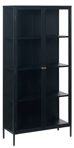 Crna metalna vitrina 90x190 cm Carmel – Unique Furniture