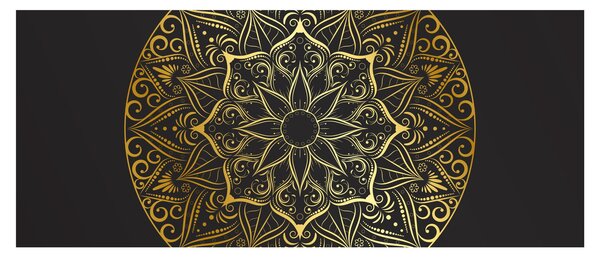 Slika zlatne apstrakcije (120x50 cm)