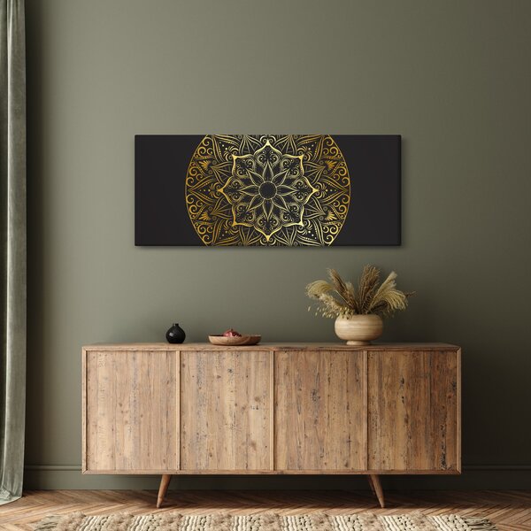 Slika zlatne apstrakcije (120x50 cm)