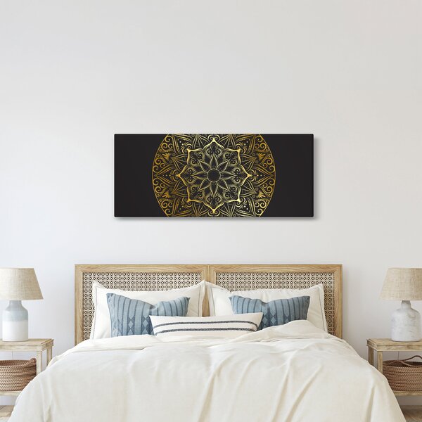 Slika zlatne apstrakcije (120x50 cm)