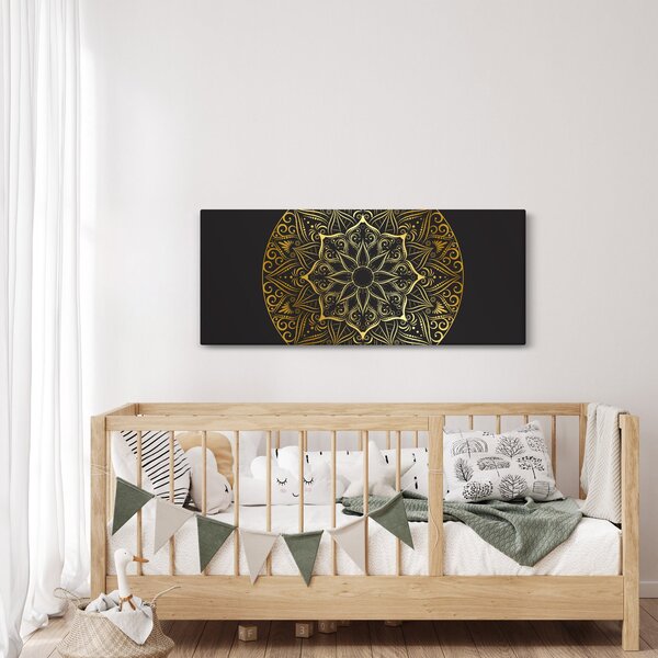 Slika zlatne apstrakcije (120x50 cm)