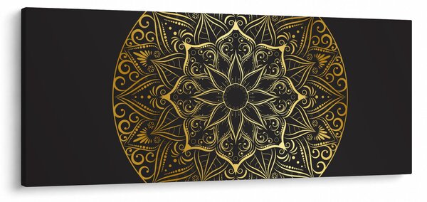 Slika zlatne apstrakcije (120x50 cm)