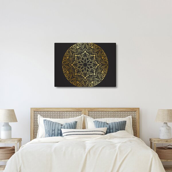 Slika zlatne apstrakcije (70x50 cm)