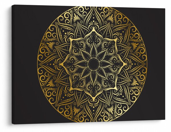 Slika zlatne apstrakcije (70x50 cm)