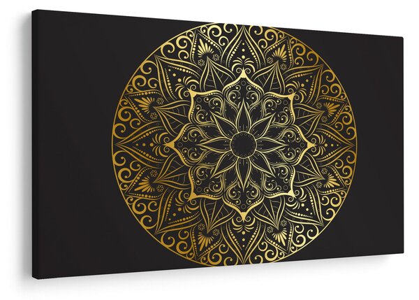 Slika zlatne apstrakcije (90x60 cm)