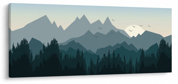 Slika - Planine pogledom grafičara (120x50 cm)
