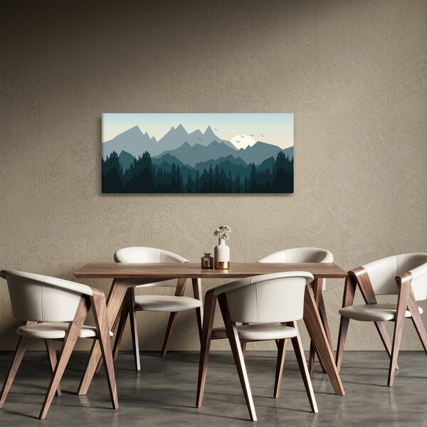 Slika - Planine pogledom grafičara (120x50 cm)