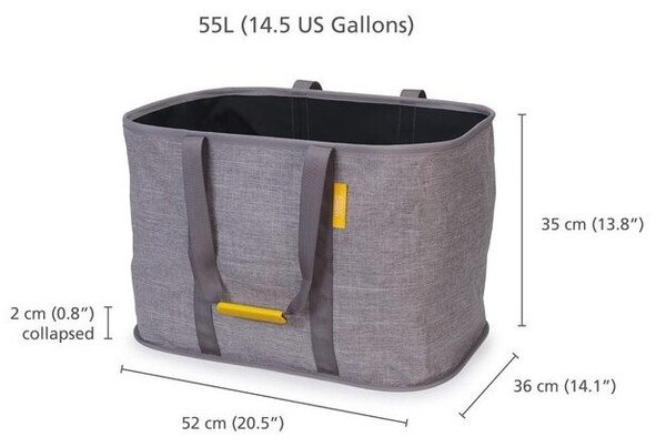 Siva tekstilna košara za rublje 55 l Hold-All Max – Joseph Joseph