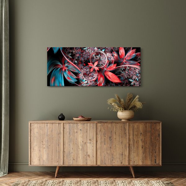 Apstraktna slika egzotičnog cvijeća (120x50 cm)