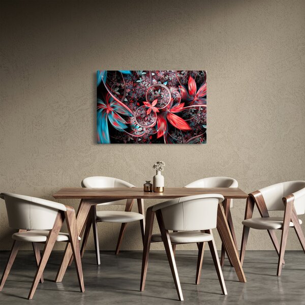 Apstraktna slika egzotičnog cvijeća (90x60 cm)