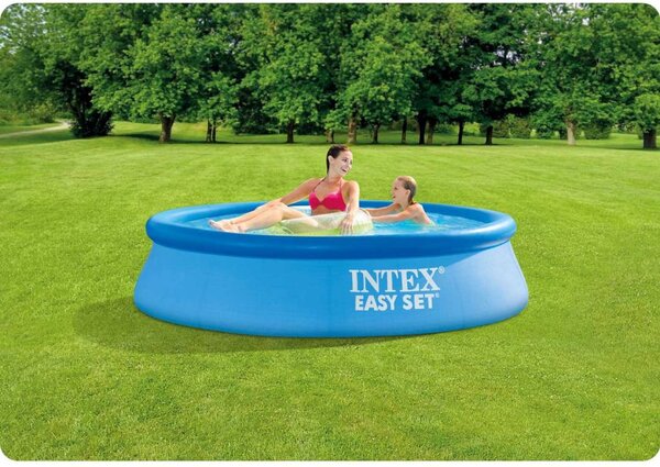 Intex bazen s napuhavajućim prstenom 244 x 61 cm set 16 u 1 plavi