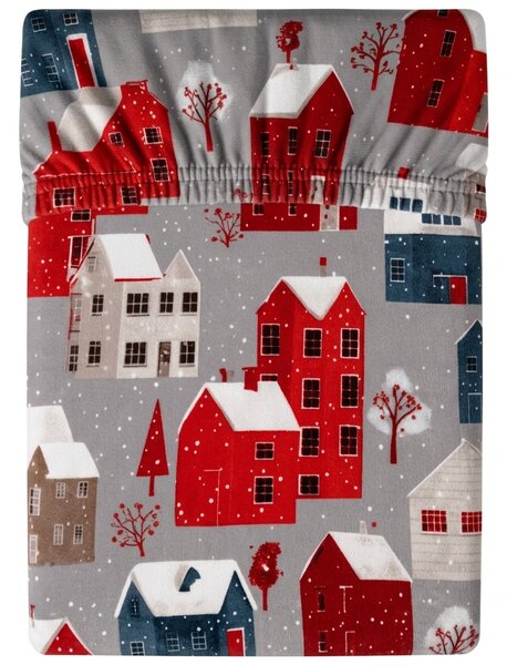 Plahta od mikrovlakana WINTER COTTAGE siva 90x200 cm