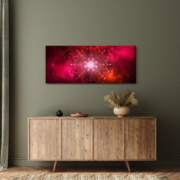 Slika crvene apstrakcije (120x50 cm)