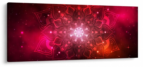Slika crvene apstrakcije (120x50 cm)