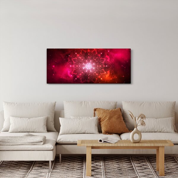 Slika crvene apstrakcije (120x50 cm)
