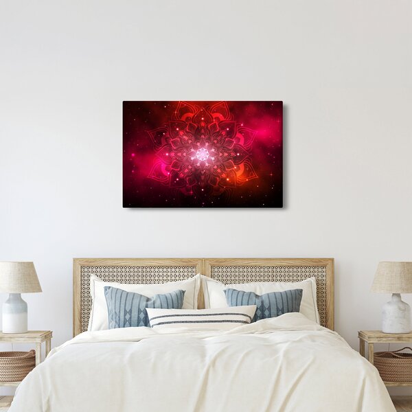 Slika crvene apstrakcije (90x60 cm)