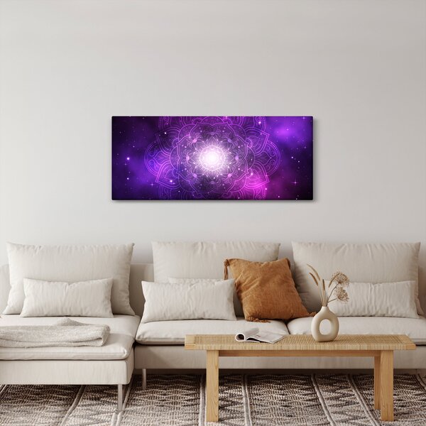 Slika ljubičaste apstrakcije (120x50 cm)