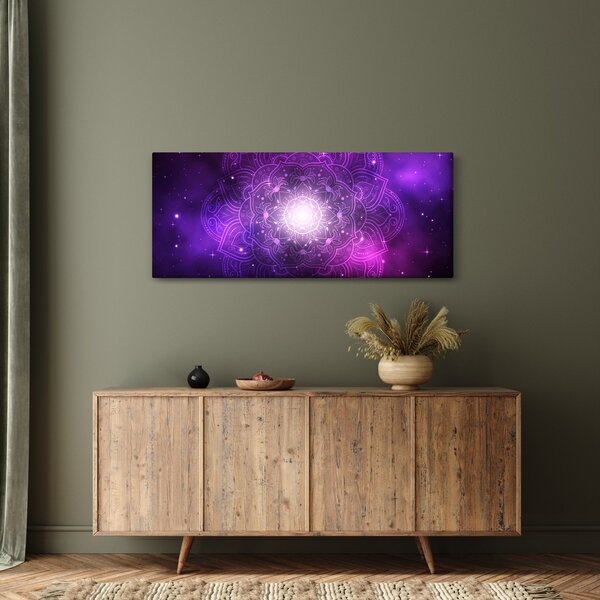 Slika ljubičaste apstrakcije (120x50 cm)