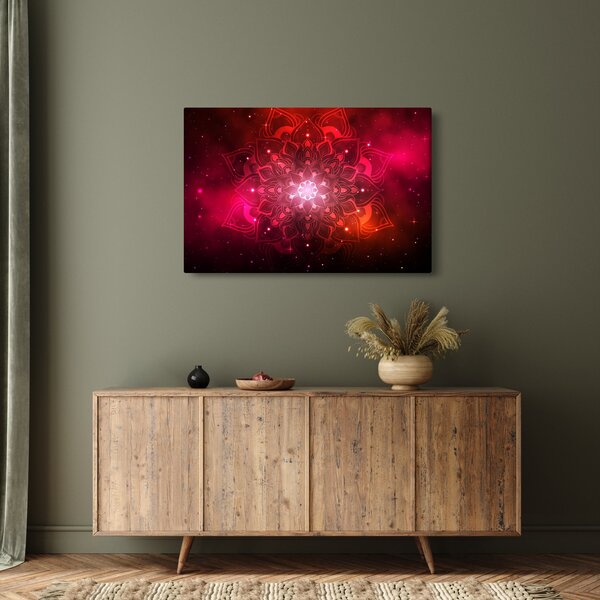 Slika crvene apstrakcije (90x60 cm)