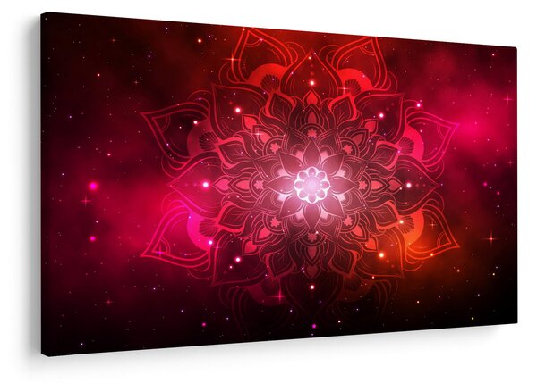 Slika crvene apstrakcije (90x60 cm)