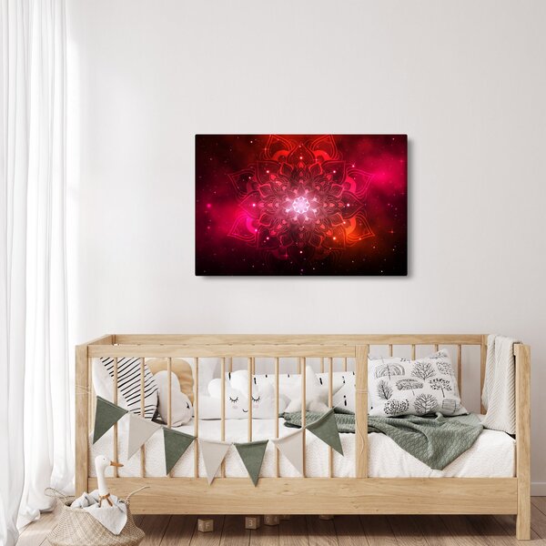 Slika crvene apstrakcije (90x60 cm)
