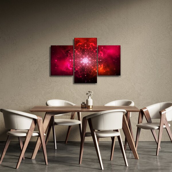 Slika crvene apstrakcije (90x60 cm)