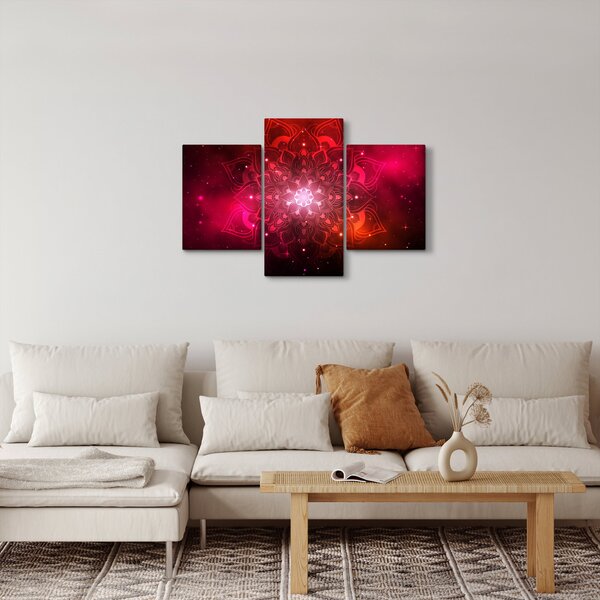 Slika crvene apstrakcije (90x60 cm)