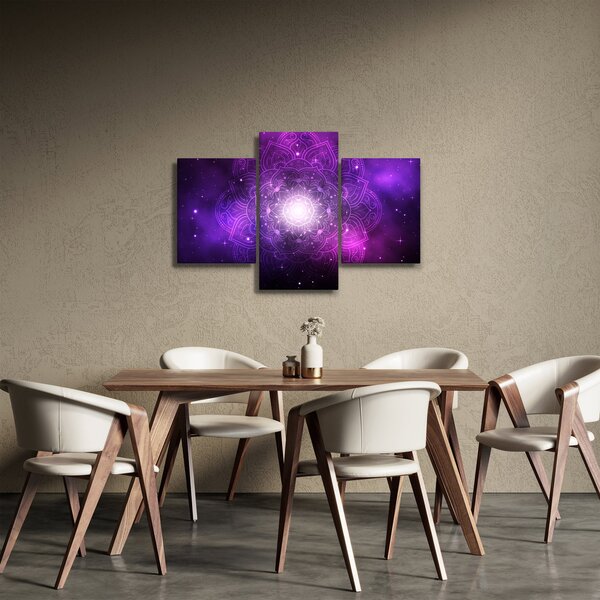 Slika ljubičaste apstrakcije (90x60 cm)