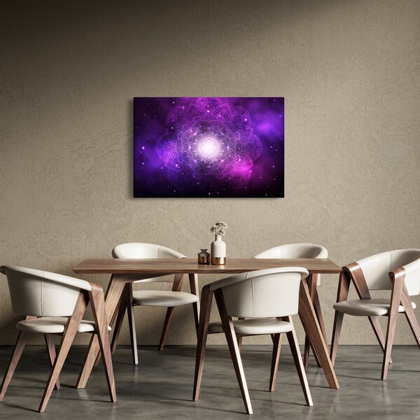 Slika ljubičaste apstrakcije (90x60 cm)