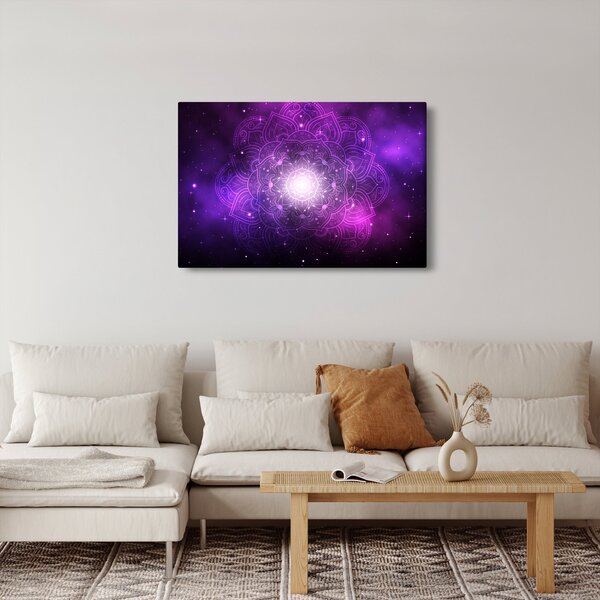 Slika ljubičaste apstrakcije (90x60 cm)