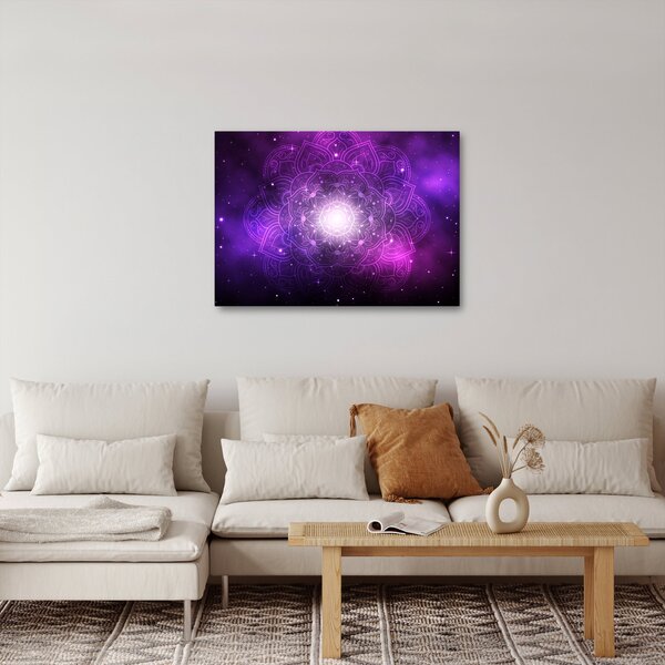 Slika ljubičaste apstrakcije (70x50 cm)